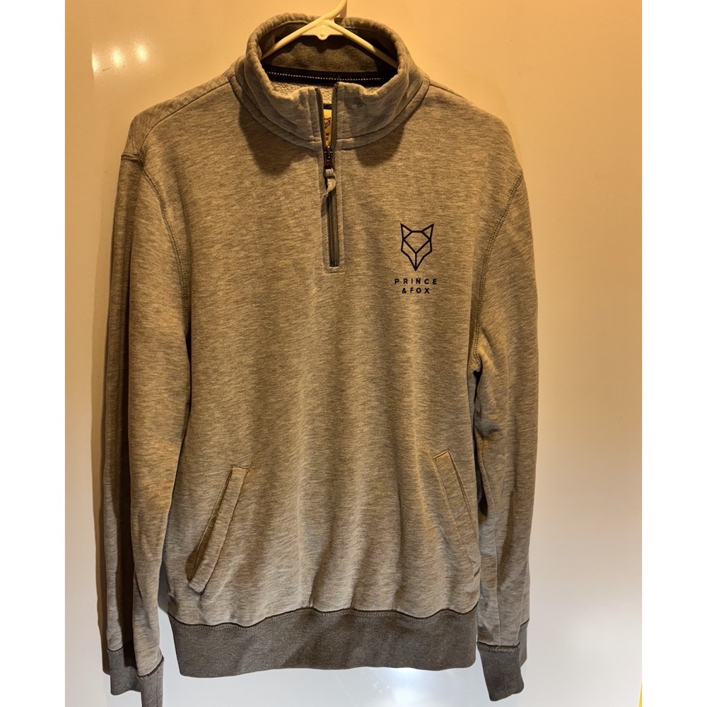 Prince And Fox Grey Pullover Mens Size Large‎